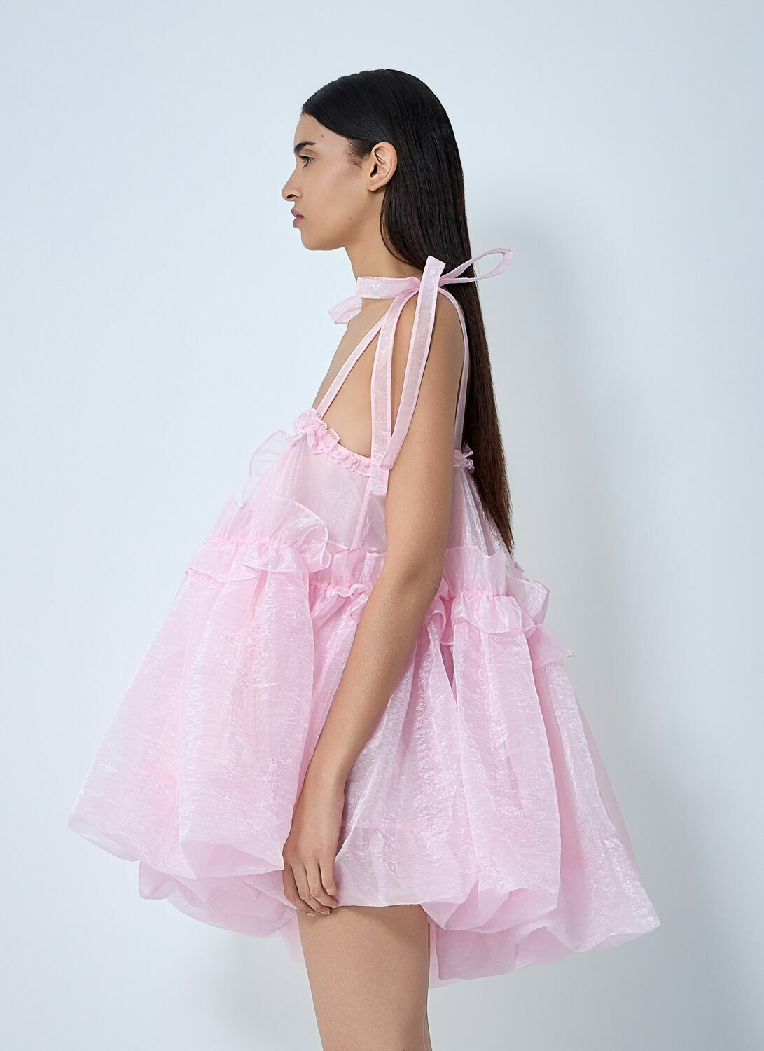 Cecilie Bahnsen Ruffle Trim Midi Dress
