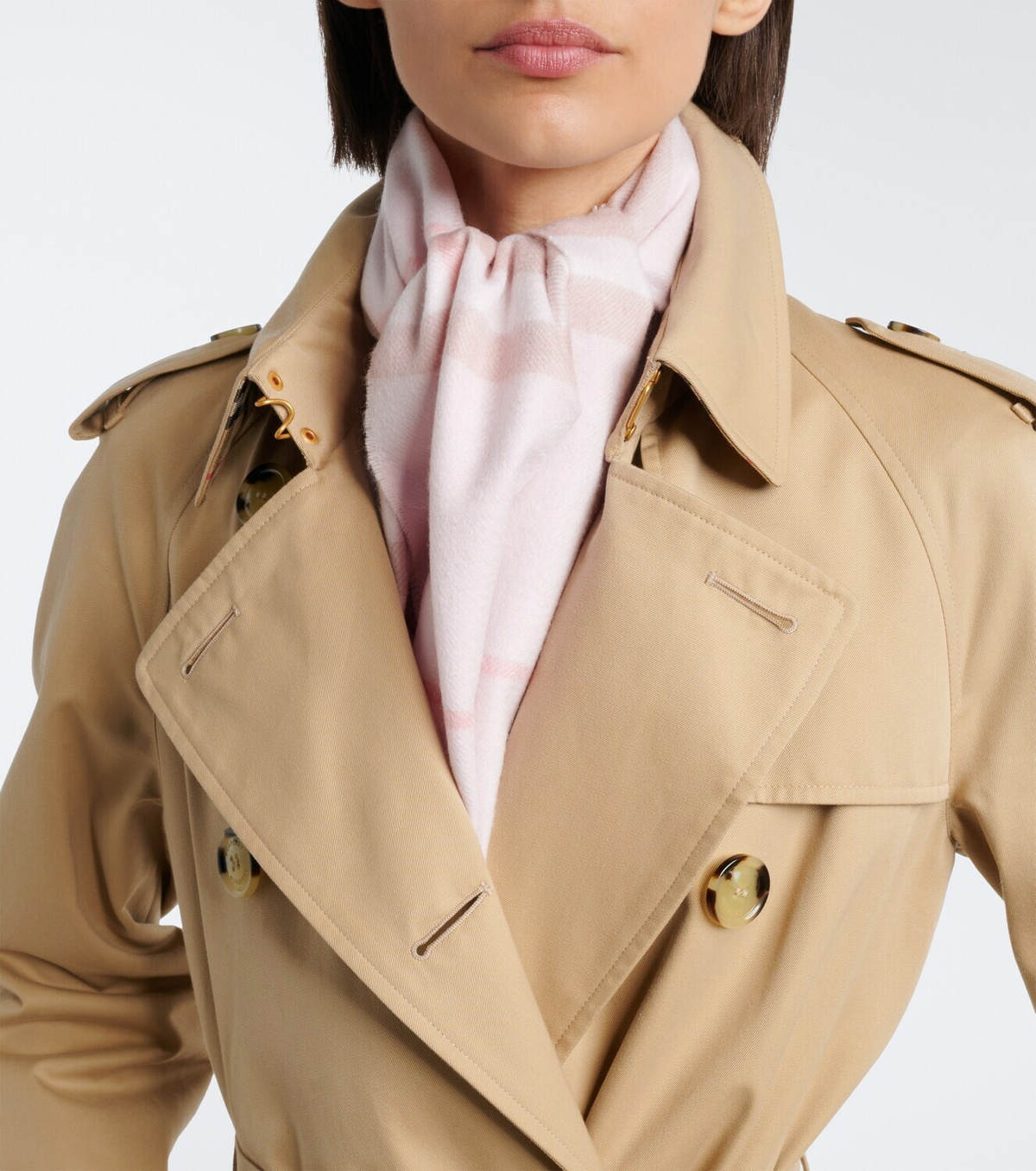 Burberry Burberry Check cashmere scarf