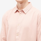 Folk Men's Babycord Shirt in Dusty Pink