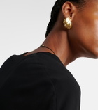 Ysso Ocean 24kt gold-plated earrings