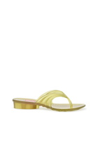 Diesel Sculptural flip-flops in Melflex - Sandals Womens in Yellow
