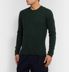 Incotex - Slim-Fit Mélange Virgin Wool Sweater - Forest green