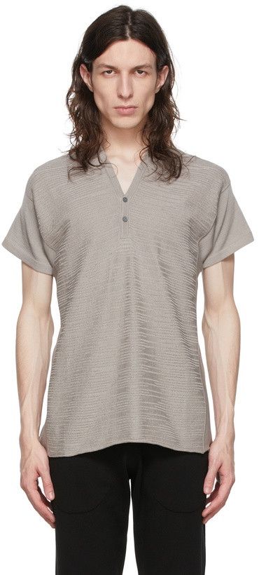 Photo: Label Under Construction Grey Cotton Henley