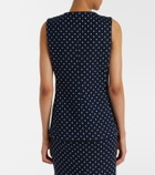 Max Mara Polka-dot jersey vest