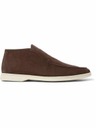 Loro Piana - Open Walk Suede Boots - Brown