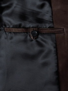 LOEWE - Nubuck Suit Jacket - Brown