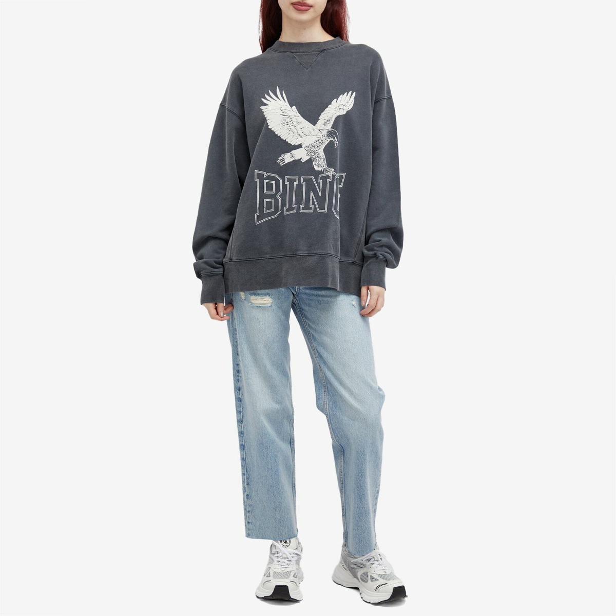 Anine Bing Women's Alto Retro Eagle Sweatshirt in Washed