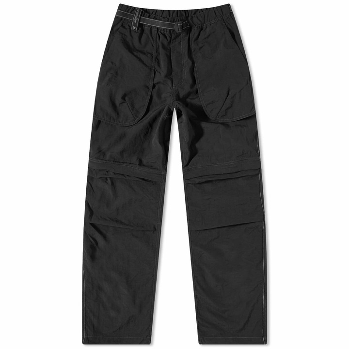 Photo: And Wander Men's Taffeta 2 Way Hiker Pant in Black