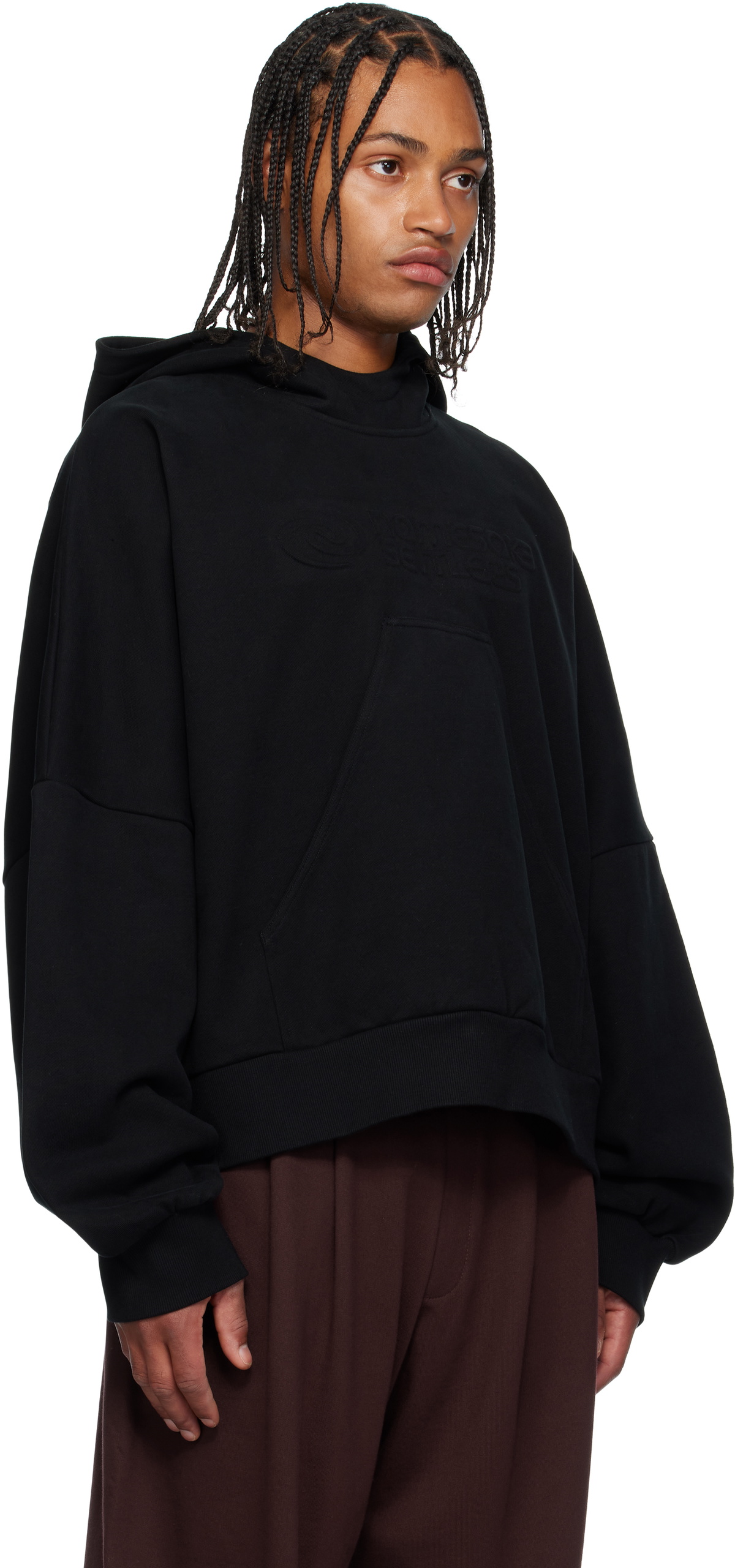 NAMESAKE Black Ports Pop-Up Hoodie
