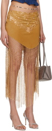 Conner Ives SSENSE Exclusive Yellow Demi-Couture Piano Shawl Midi Skirt