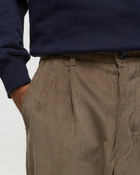 Ami Paris Carrot Oversized Trousers Beige - Mens - Casual Pants