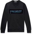 Helmut Lang - Pigeon Logo-Print Loopback Cotton-Jersey Sweatshirt - Men - Black