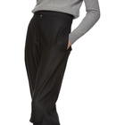 Stella McCartney Black Herringbone Pinstripe Trousers