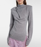 The Attico Virgin wool turtleneck sweater