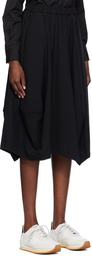 Comme des Garçons Comme des Garçons Black Paneled Midi Skirt