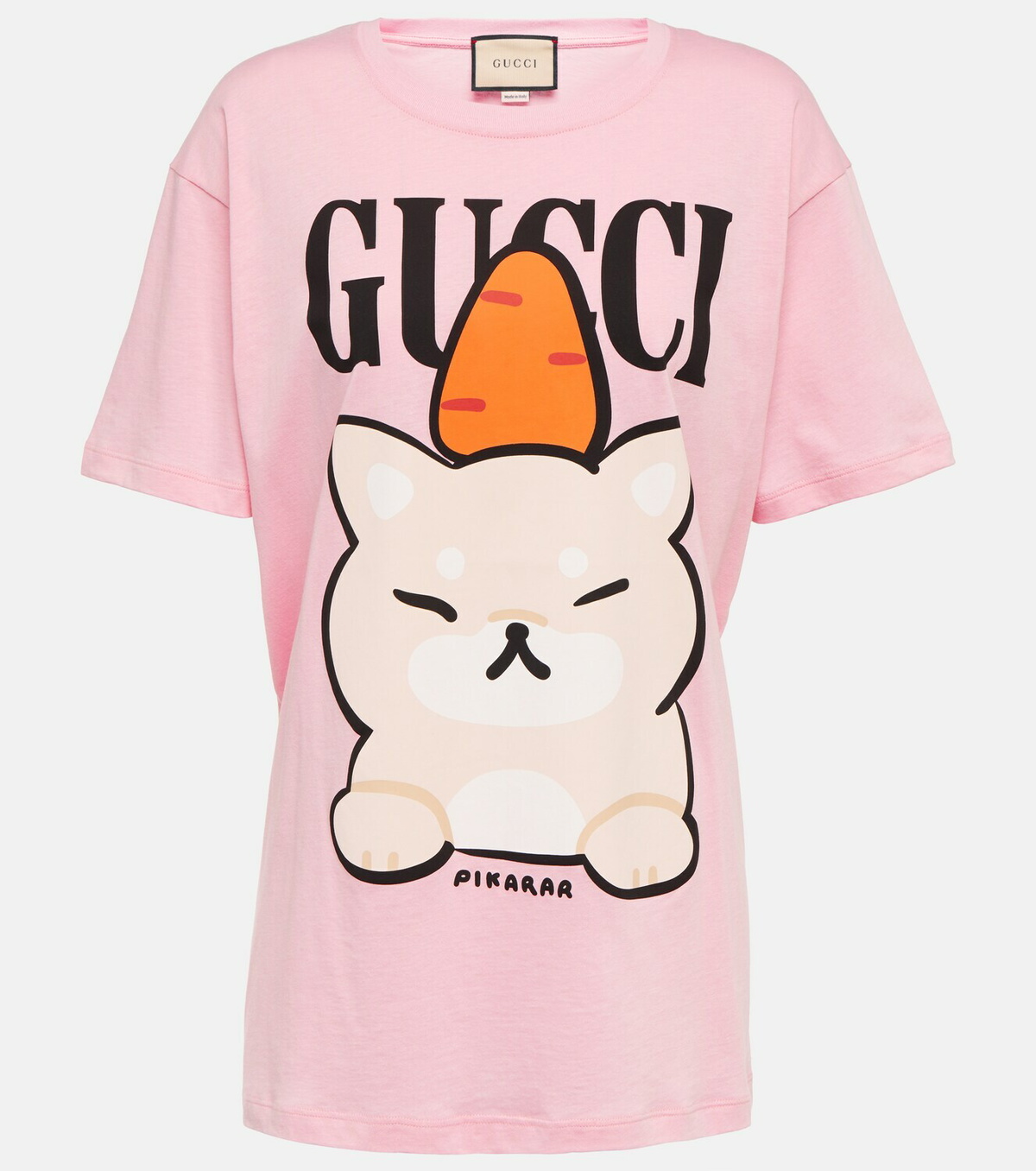 Gucci - Printed cotton T-shirt Gucci
