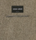 Giorgio Armani Cotton and wool-blend blazer