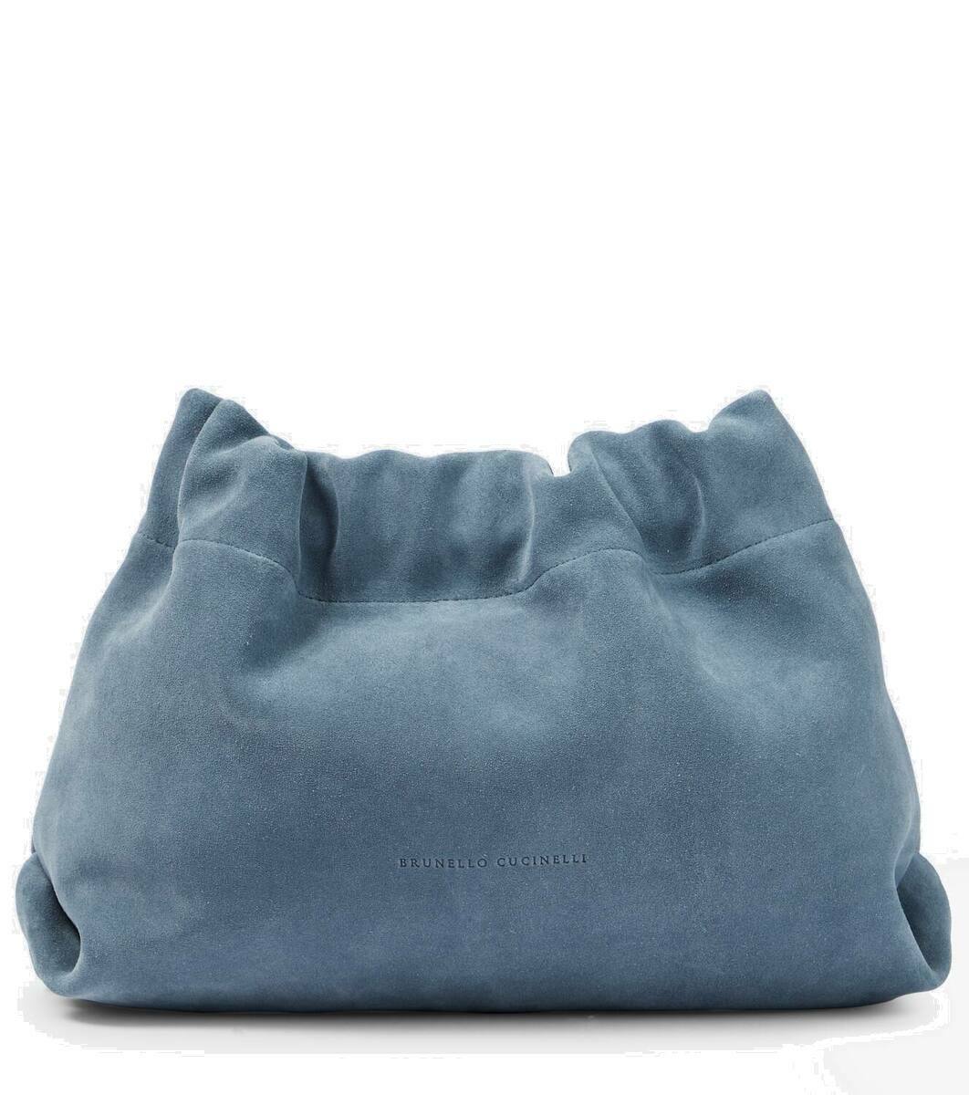 Brunello Cucinelli Beige Cotton Shoulder Bag