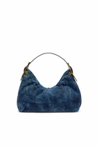 Diesel D-Line-Denim shoulder bag - Shoulder Bags Womens in Blue