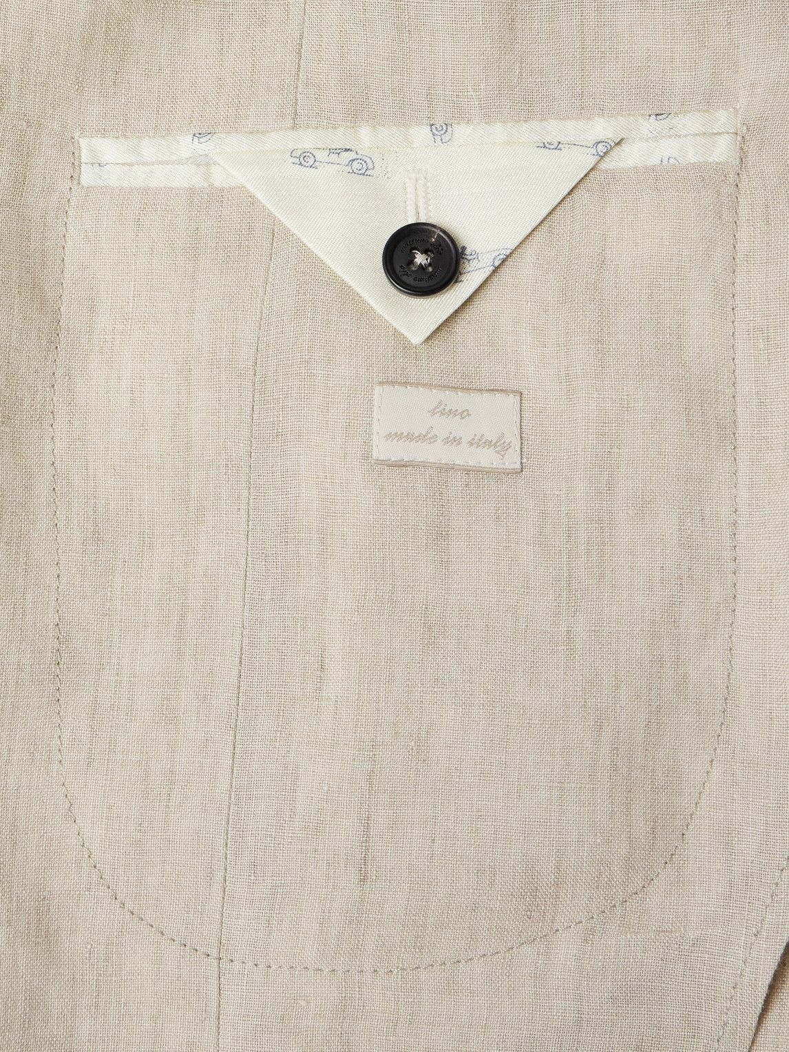 Massimo Alba - Gstaad Grandad-Collar Linen Overshirt - Neutrals