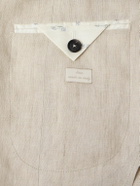 Massimo Alba - Gstaad Grandad-Collar Linen Overshirt - Neutrals