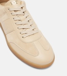 Tod's Leather-trimmed suede sneakers