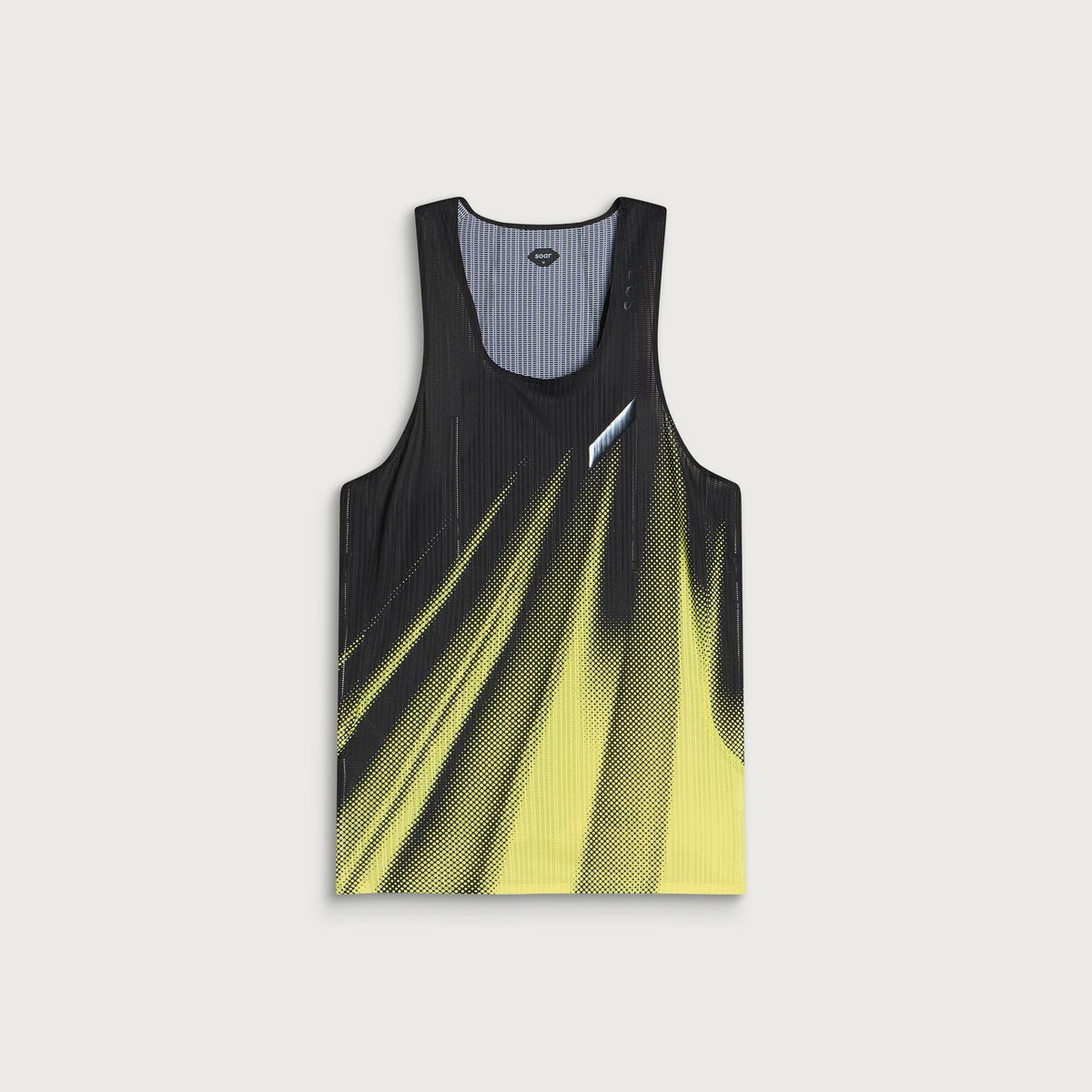 SOAR Men's Race Vest 2.0 in Black/Yellow Stripe