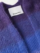 Isabel Marant - Ombré Brushed Mohair-Blend Cardigan - Purple