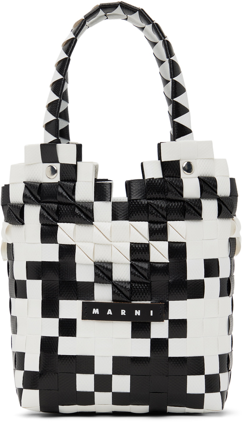 トートバッグ MARNI 'Tote' shopping bag White/Black Marni Shopping Bag | Accessoires » Buy online now!