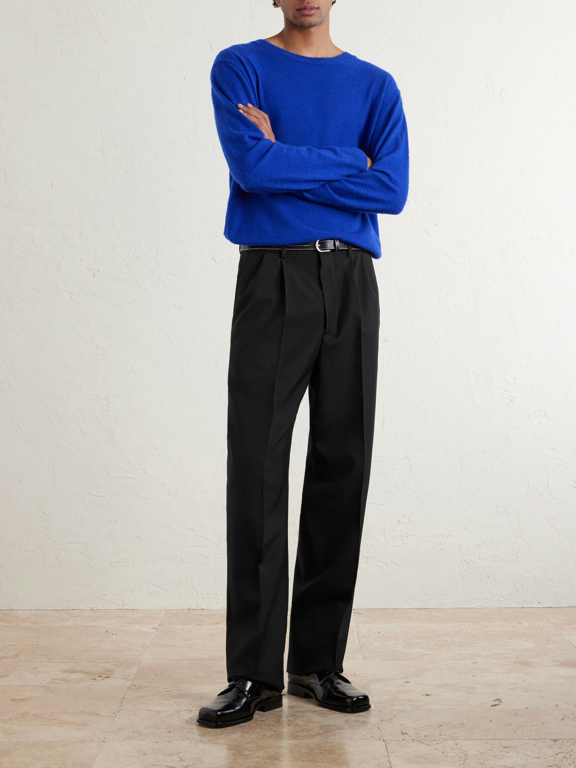 Jil Sander - Straight-Leg Pleated Virgin Wool Trousers - Black