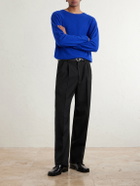 Jil Sander - Straight-Leg Pleated Virgin Wool Trousers - Black