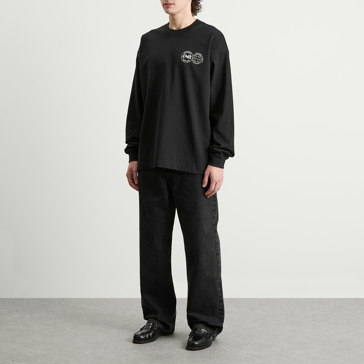 END. City Series 2.0 London Long Sleeve T-Shirt in Black