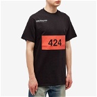 424 Men's Patch Logo T-Shirt in Black