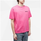 Palm Angels Men's Embroidered Logo Pocket T-Shirt in Fuschia
