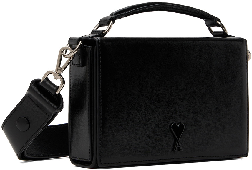 AMI DE COEUR LUNCH BOX バッグ AMI Paris Black Ami De Coeur Lunch Box Bag AMI