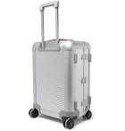 Fabbrica Pelletterie Milano - Spinner 53cm Leather-Trimmed Aluminium Carry-On Suitcase - Silver