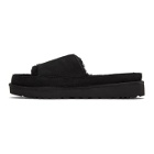Y/Project Black Uggs Edition Shearling Slides