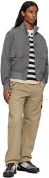C.P. Company Gray Chrome-R Full Button Jacket