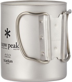 Snow Peak Silver Titanium Double Wall Mug, 450 ml