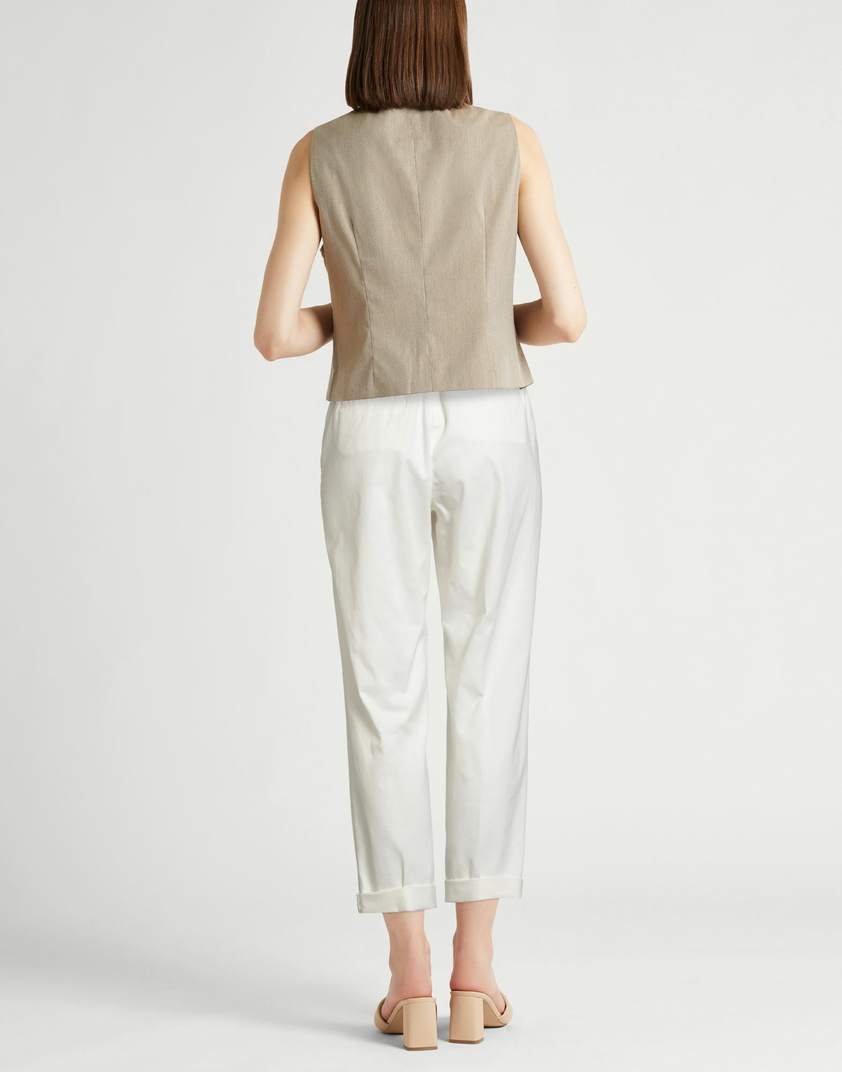 Peserico Womens Pants in Off white