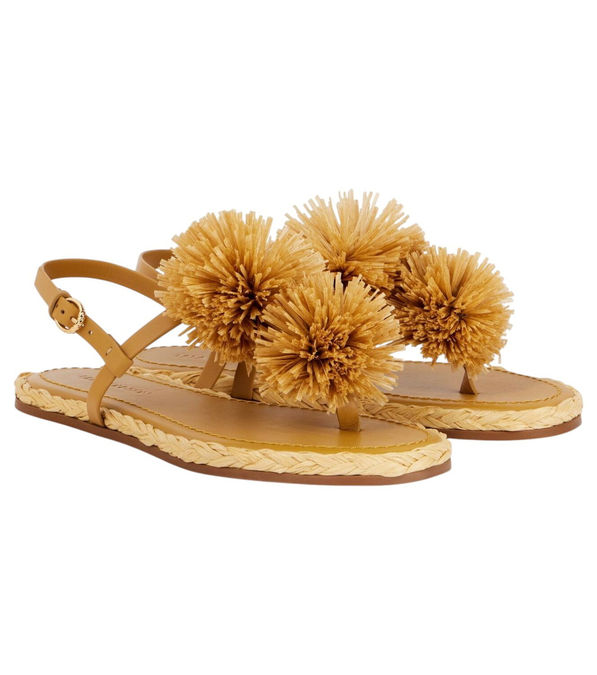 【Ulla Johnson】 Sofiaレザーサンダル Ulla Johnson Sofia Leather Buckle Flat Sandals - Bergdorf