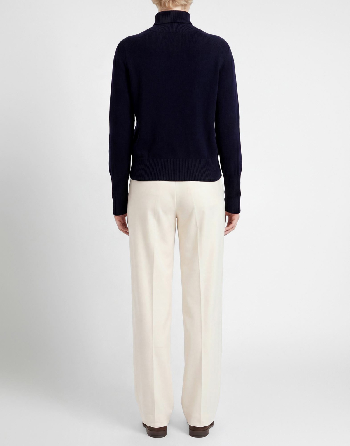 Victoria Beckham Womens Turtleneck Midnight in Blue