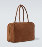 Miu Miu Logo suede tote bag