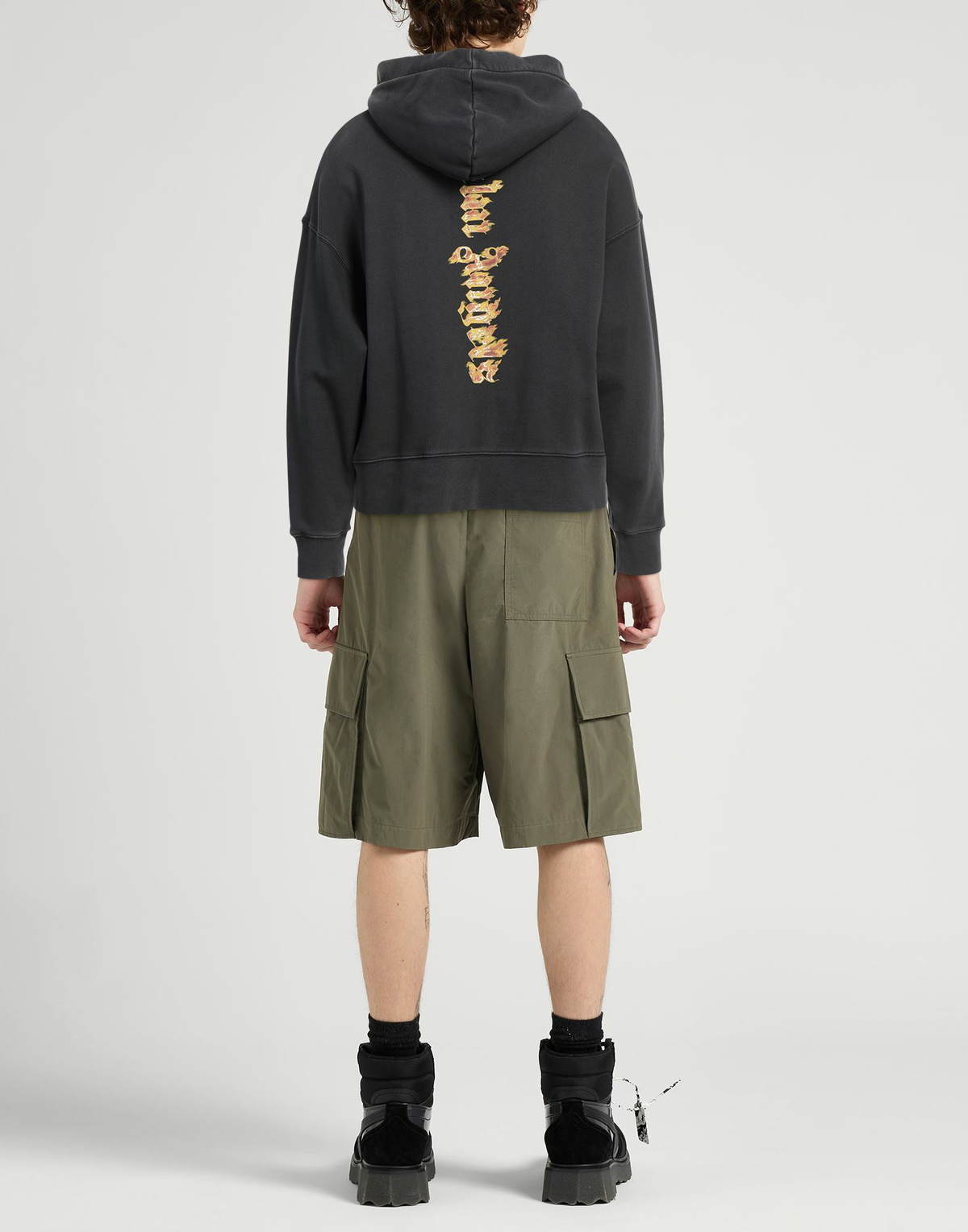 Palm Angels Mens Sweatshirt Charcoal