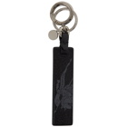 Burberry Red and Black Logo Keychain