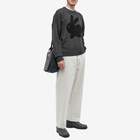 JW Anderson Men's Bunny Crew Knit in Charcoal Melange