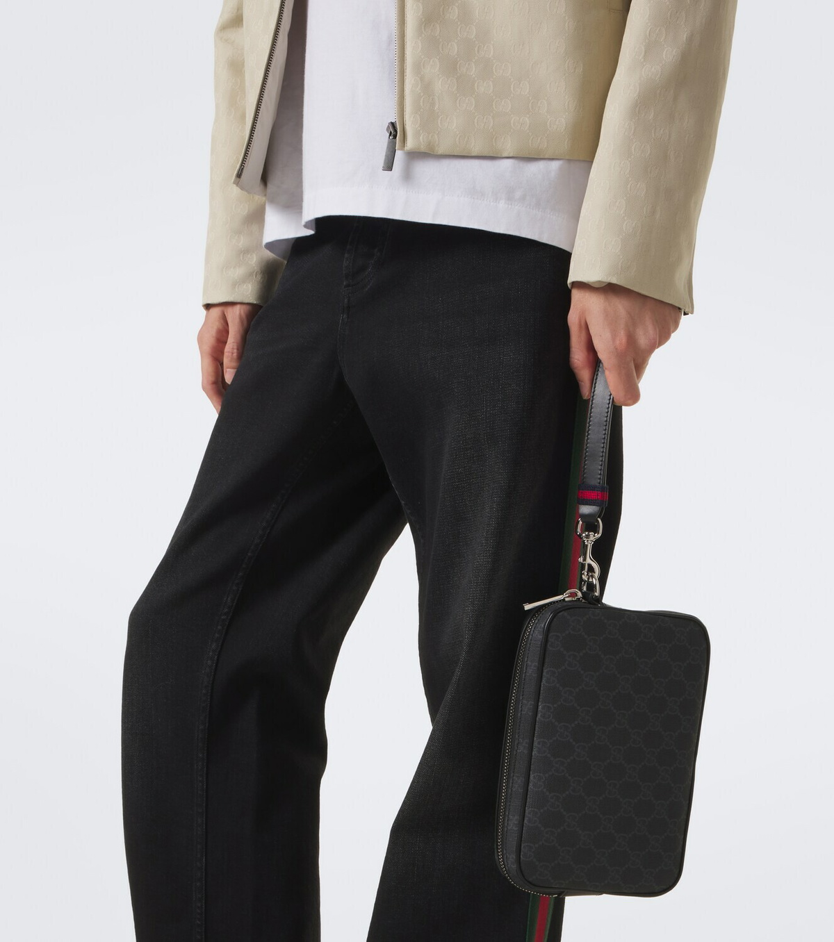 バッグ GUCCI GG PATTERN LOGO CANVAS MINI POUCH Gucci GG canvas Small pouch Gucci