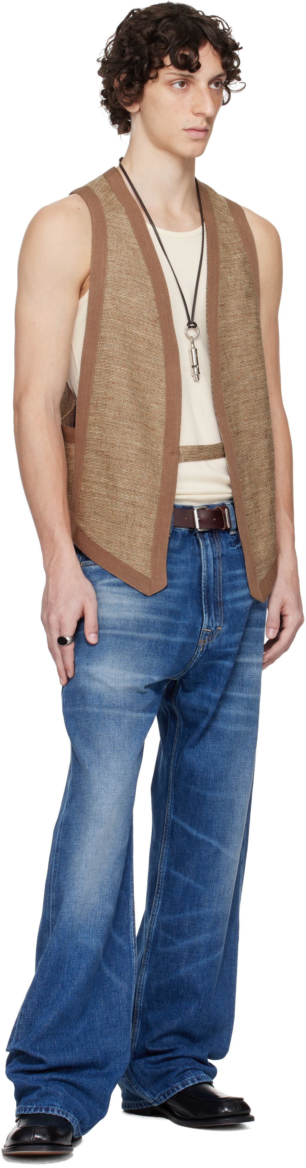 OUR LEGACY WORK SHOP Emporio Armani Tan Barda Vest
