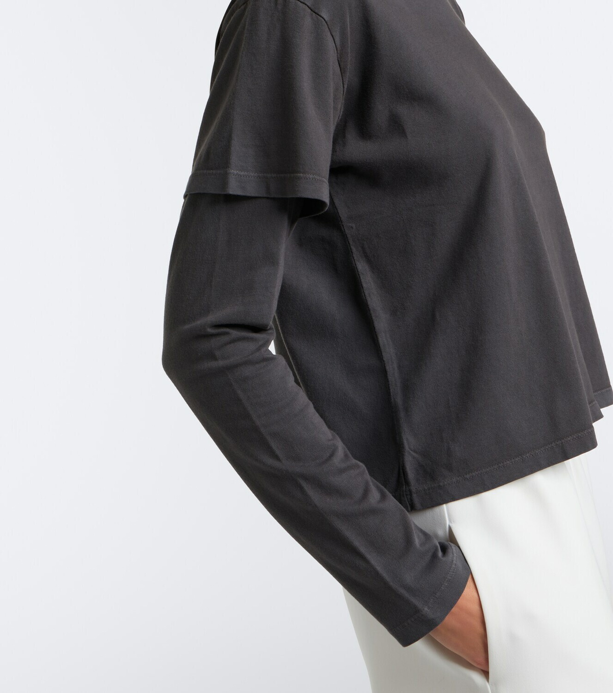 Leset Margo layered cotton jersey T-shirt