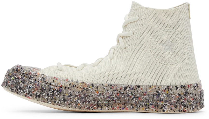 Converse White Renew Chuck 70 Knit High Top Sneakers